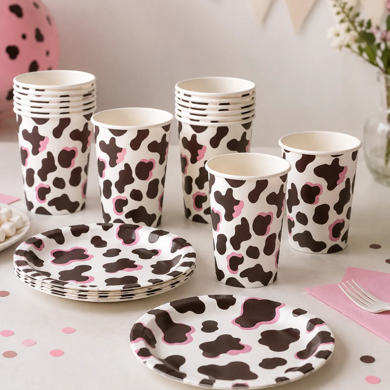 Gobelet Jetable Motif Vache Kawai