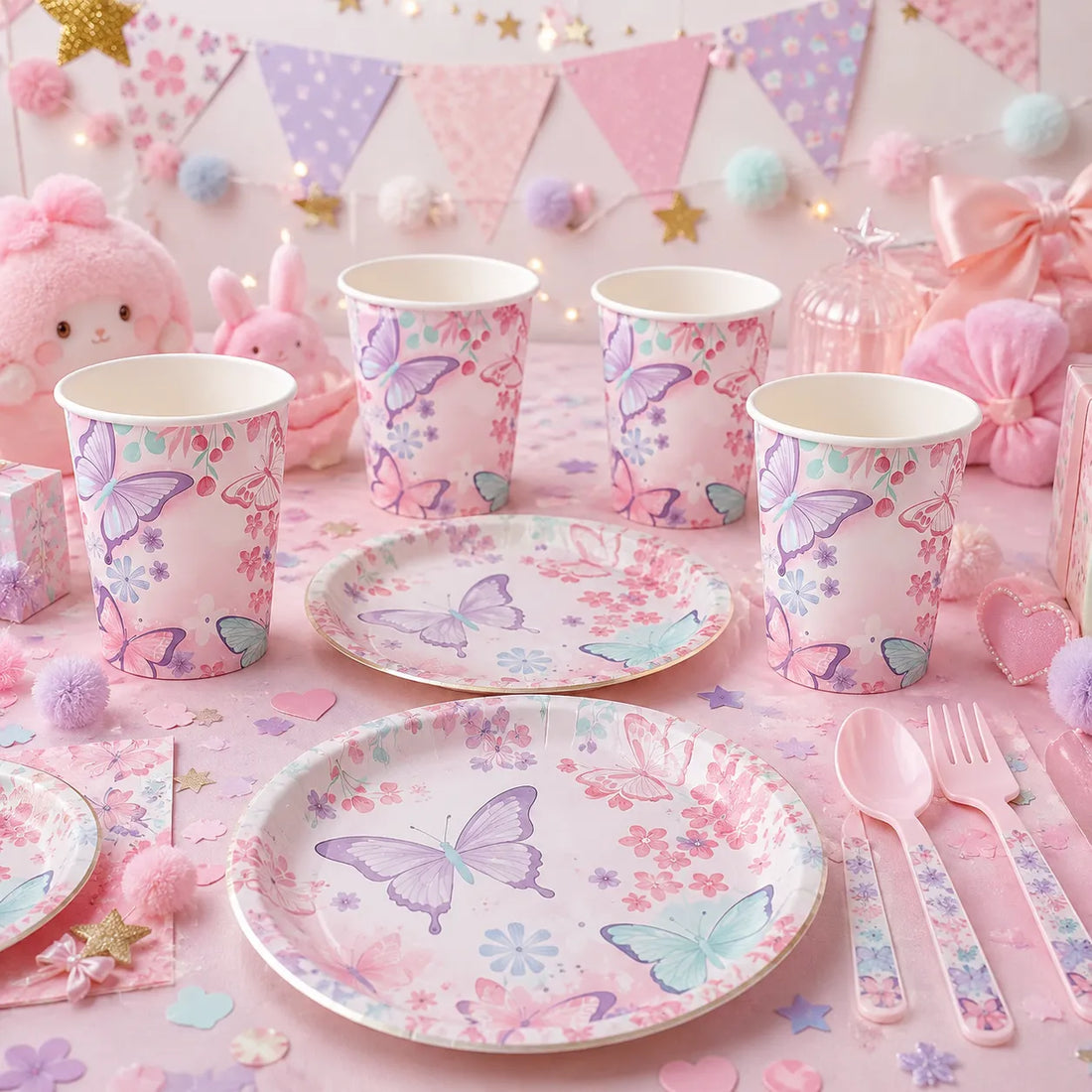 Gobelet Jetable Papillon Kawai