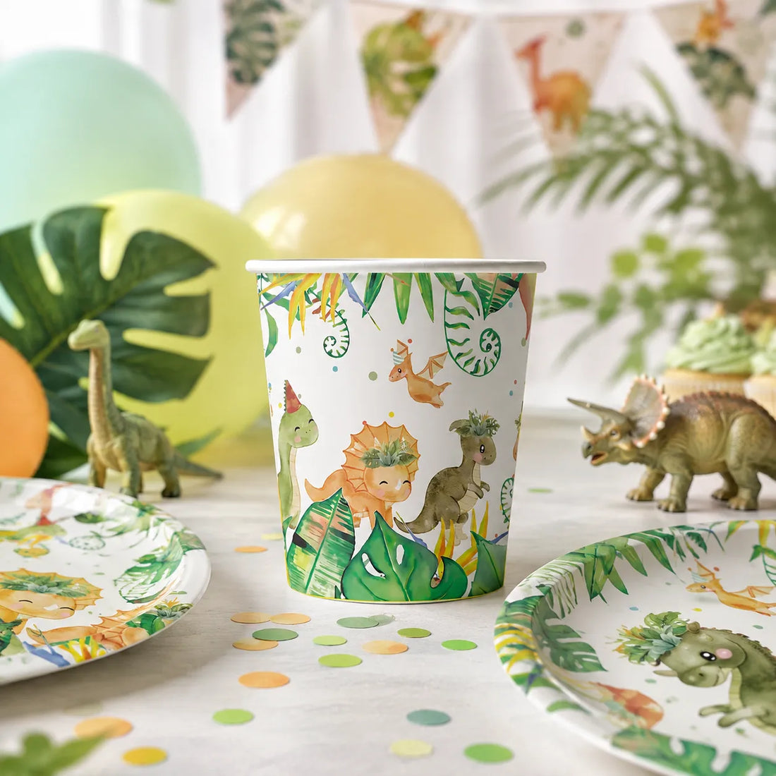 Gobelet Jetable Petits Dinosaures Unique