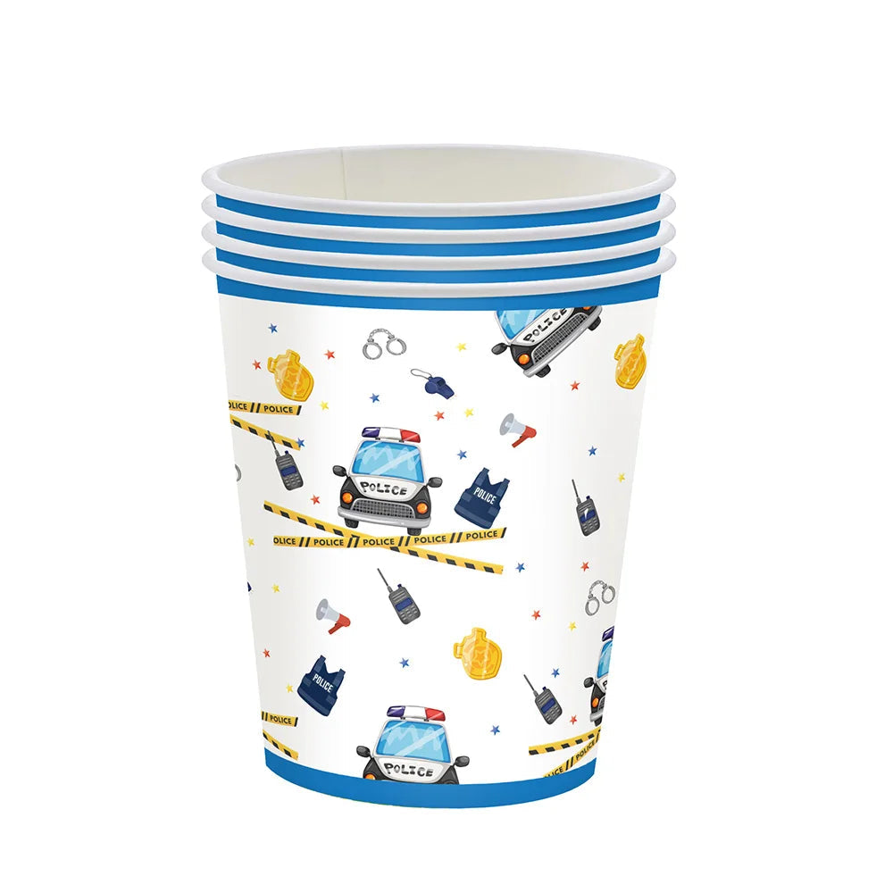 Gobelet Jetable Police Papier 