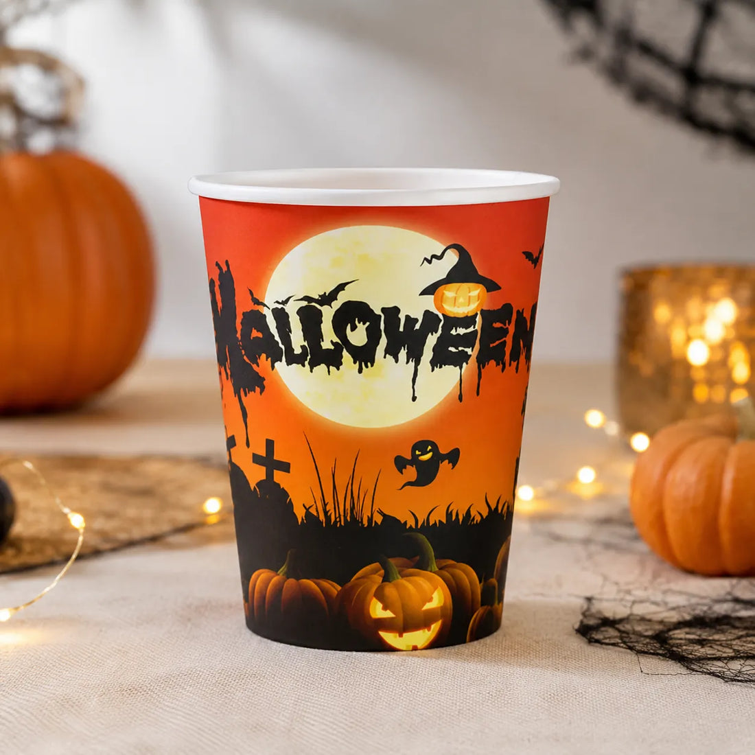 Gobelet en Carton Halloween Jetable Pratique