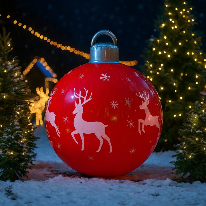 Grande Boule Gonflable Rouge.