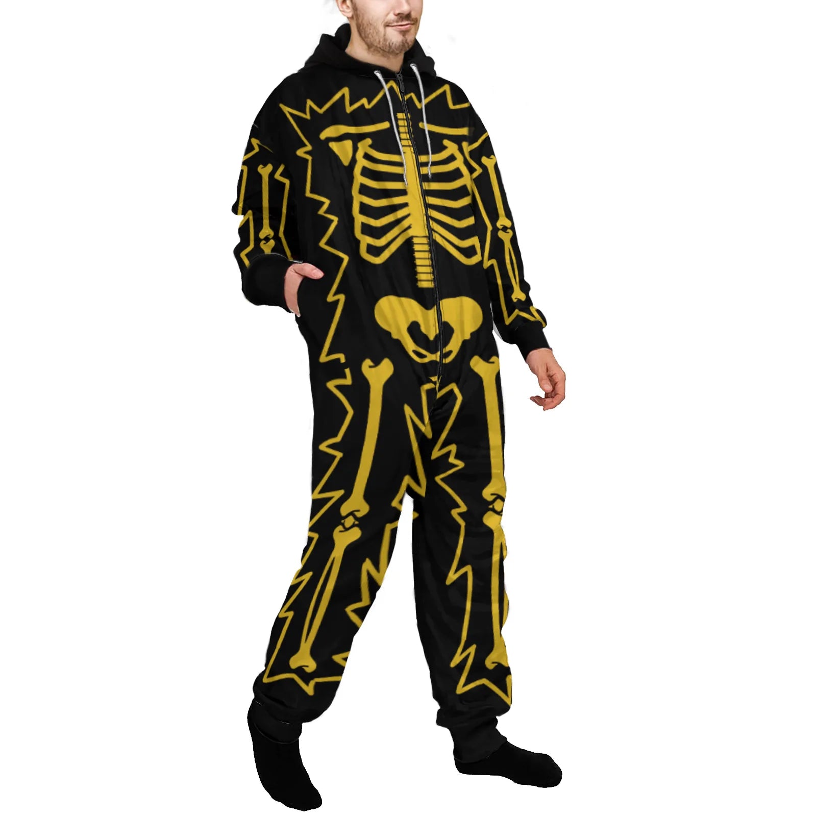 Grenouillère à Capuche Squelette Homme