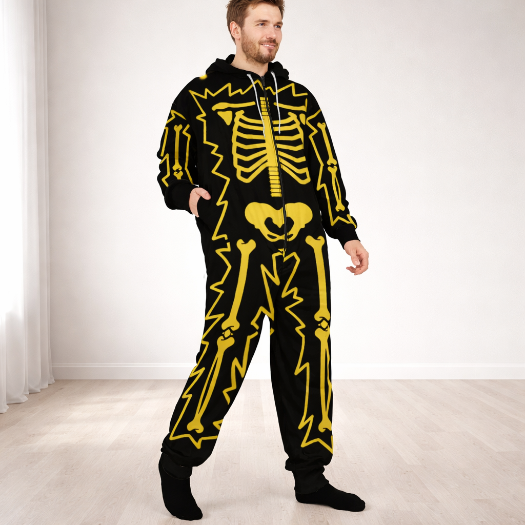 Grenouillère à Capuche Squelette Homme