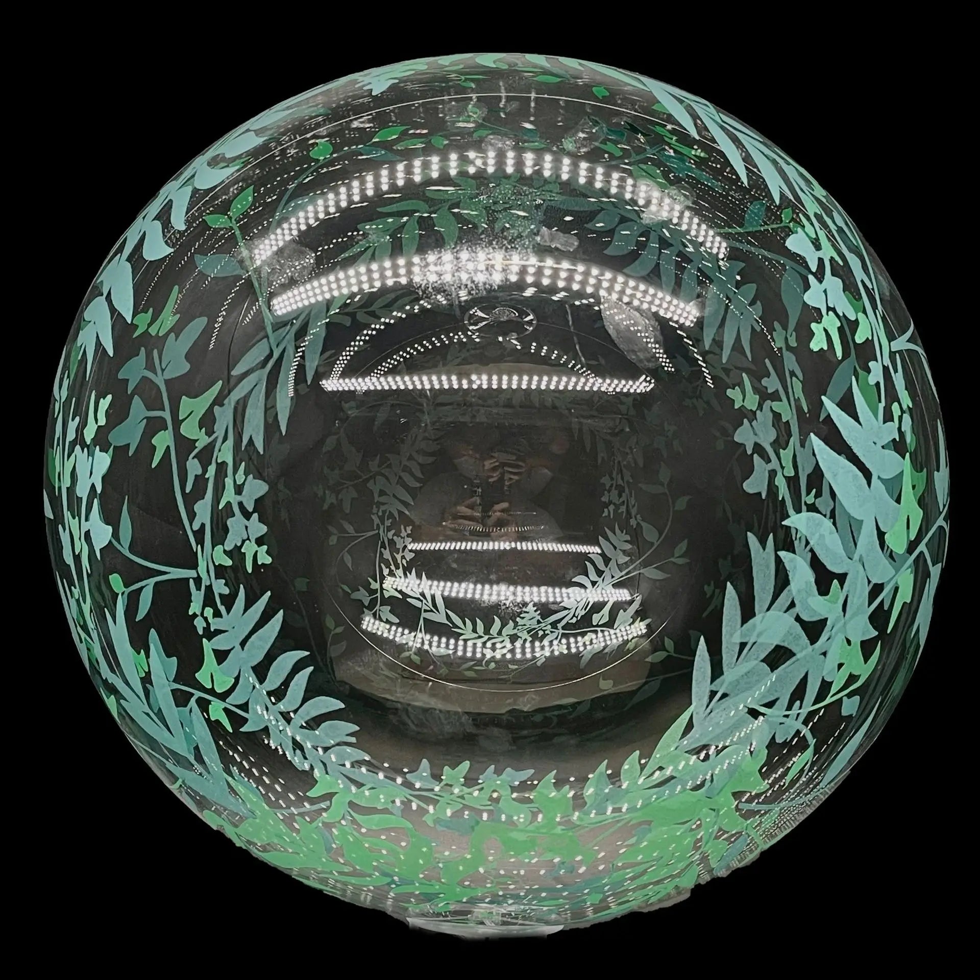 Gros Ballon Transparent à Feuillages Unique