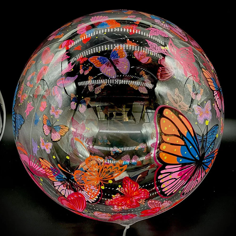 Gros Ballon Transparent Papillons Unique