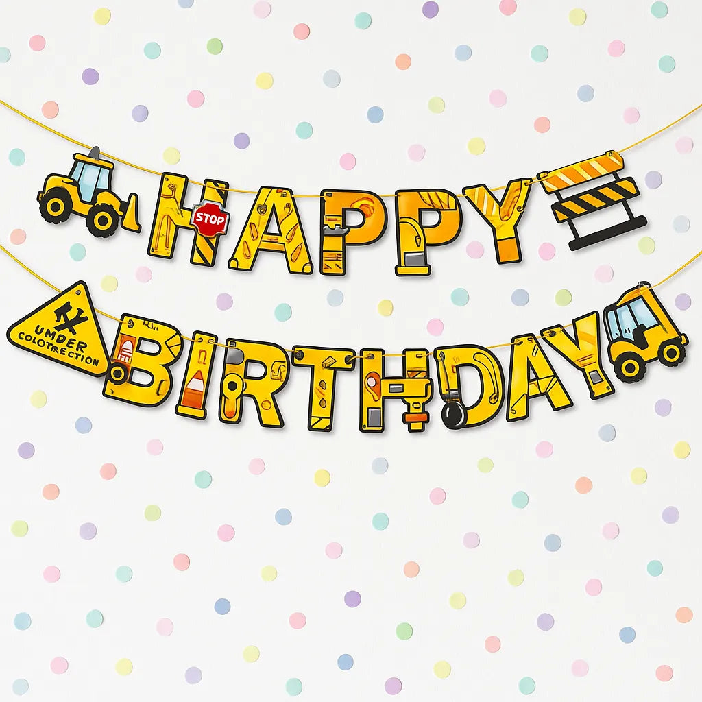 Guirlande Anniversaire Chantier Design