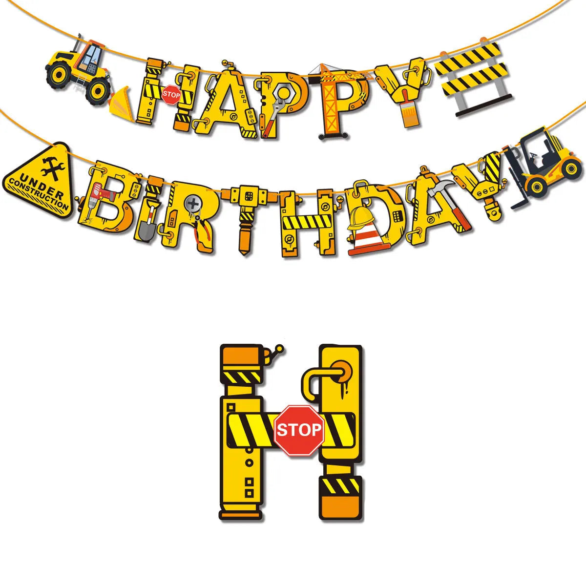 Guirlande Anniversaire Chantier Thématique