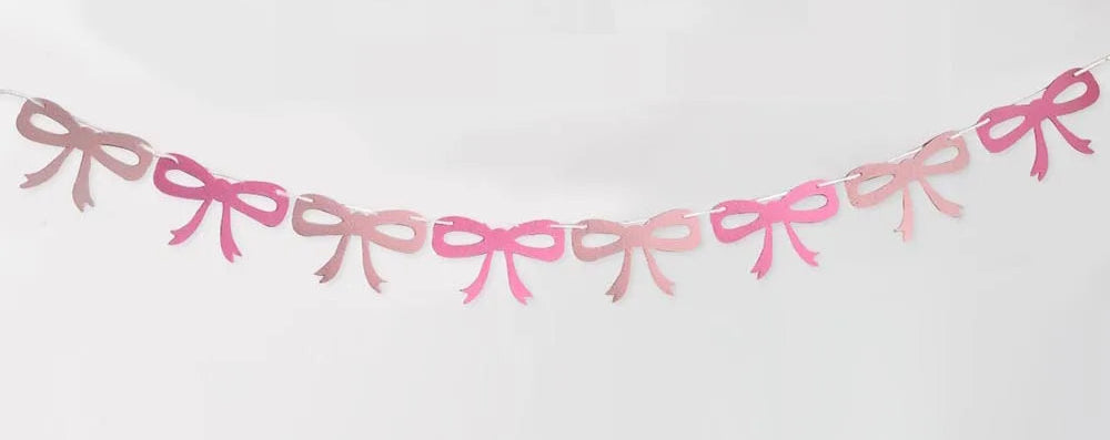 Guirlande Anniversaire Nœuds pour Fille Unique