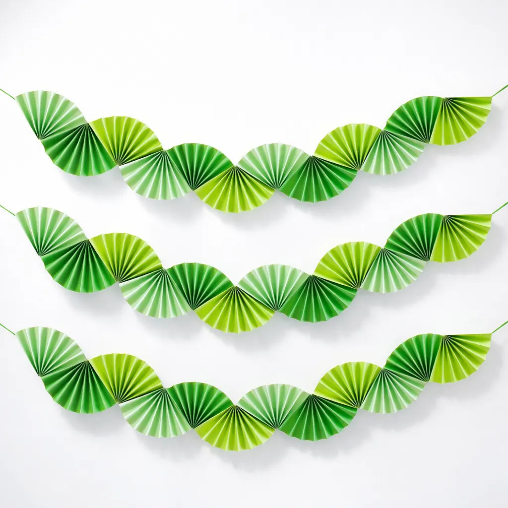 Guirlande Eventails Verts Festive