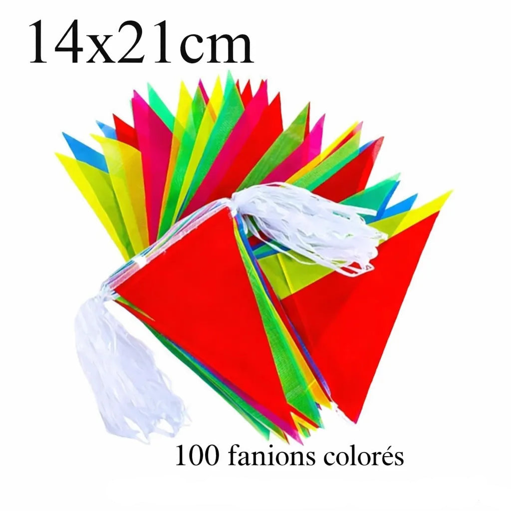 Guirlande Fanion Festive Multicolore dimension