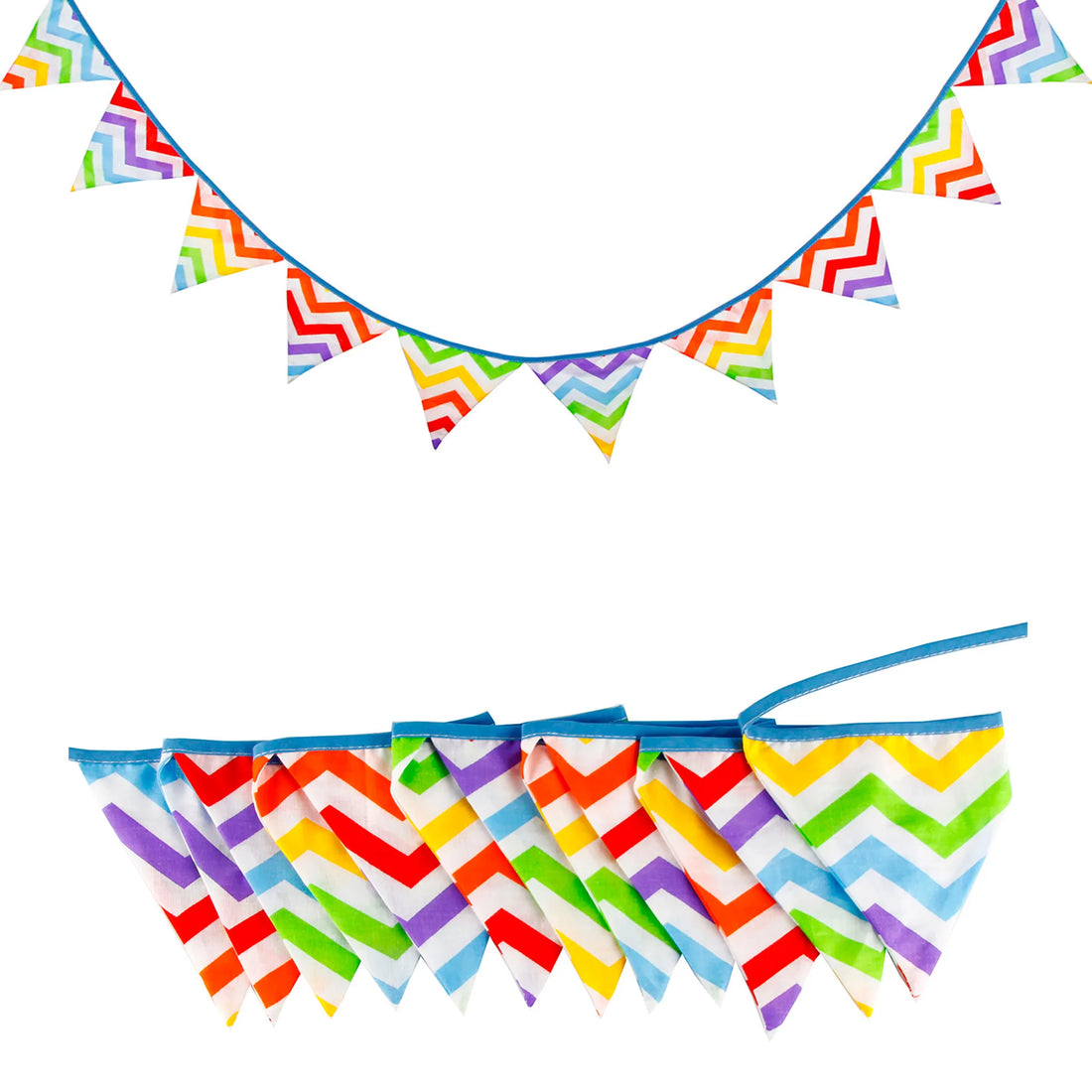 Guirlande Fanions Tissu Multicolore moderne