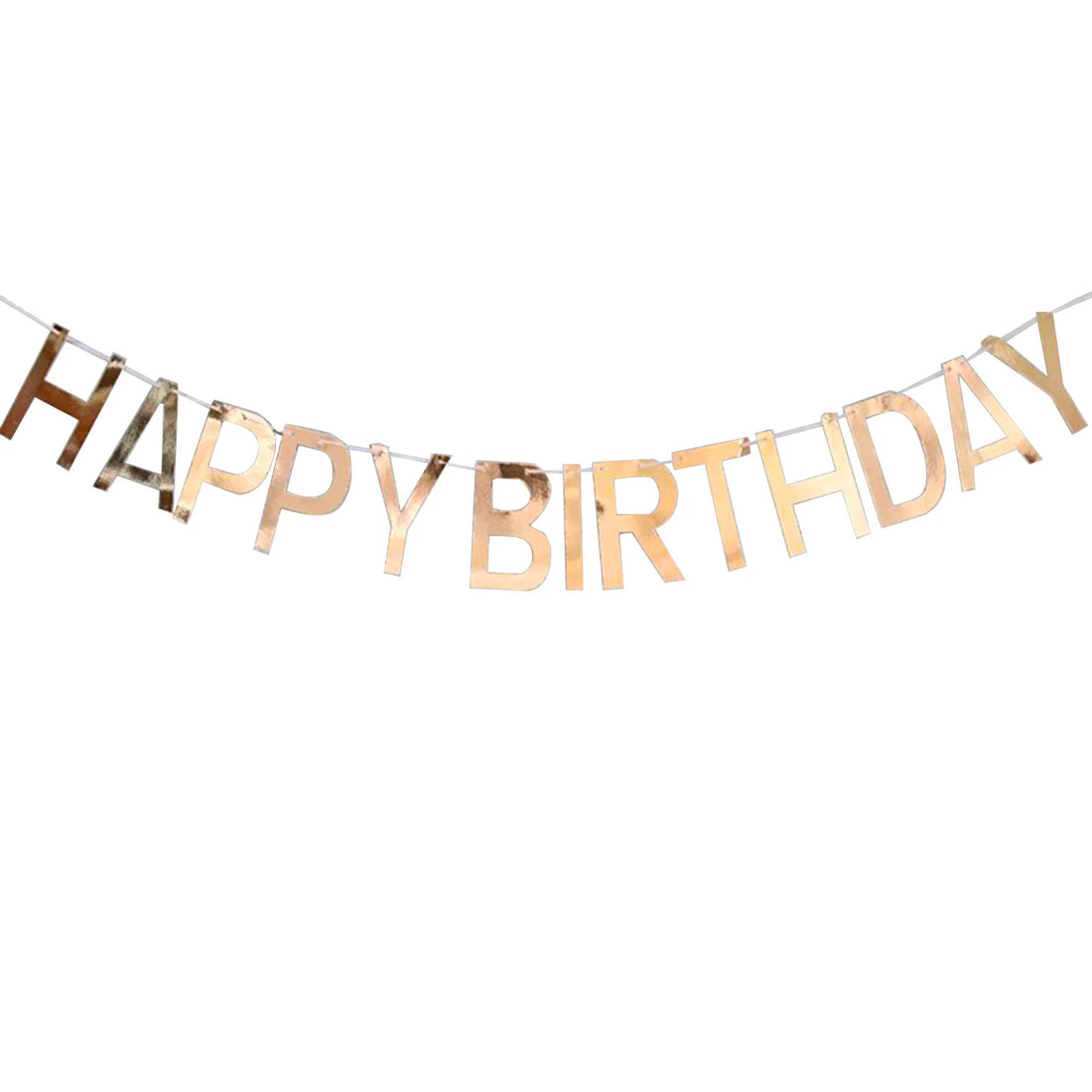 Guirlande Happy Birthday Doré Épuré