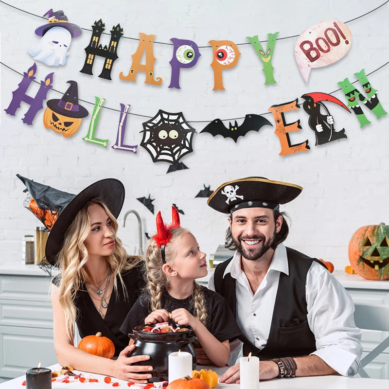 Guirlande Happy Halloween Colorée