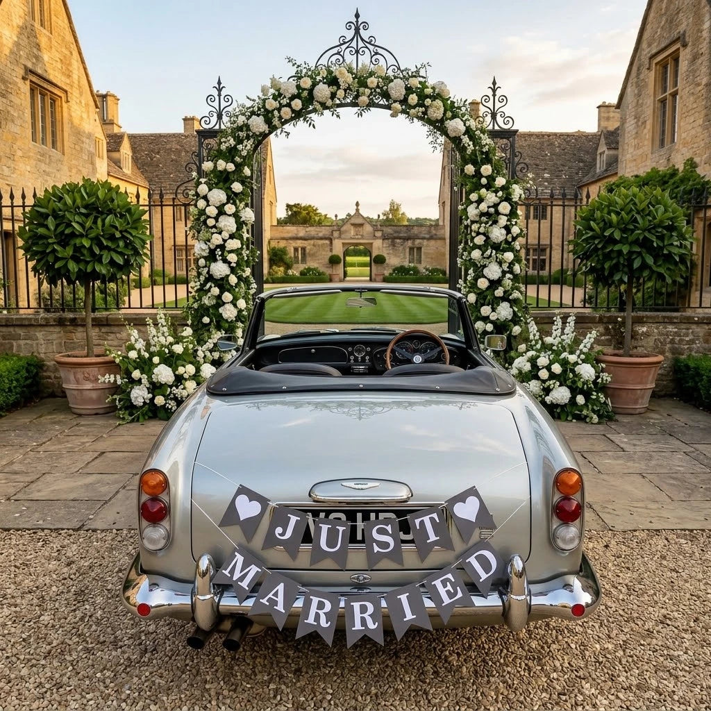Guirlande Just Married Voiture Elégante sophistiqué