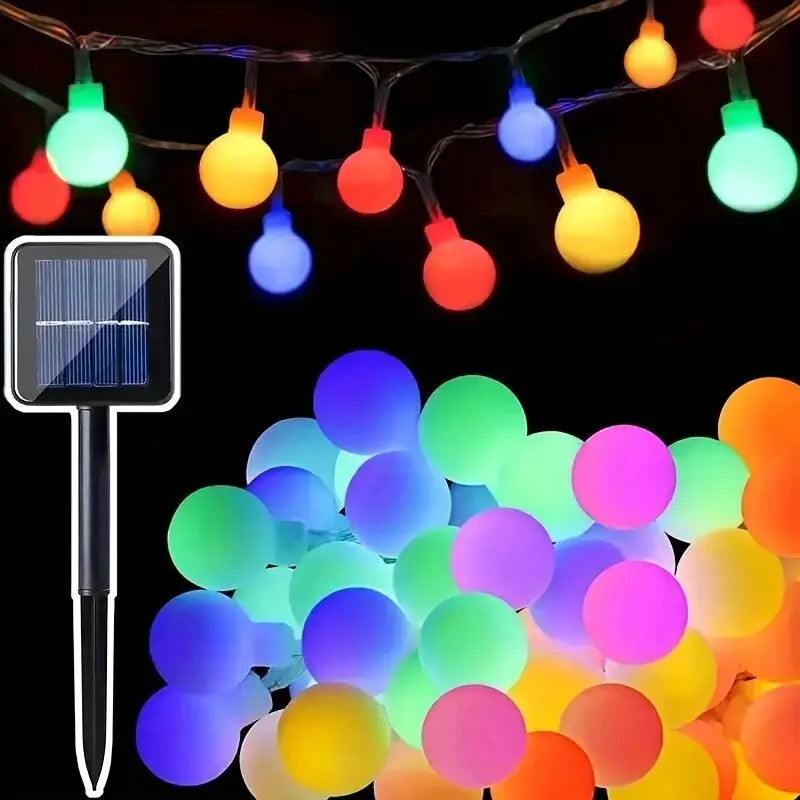 Guirlande LED Multicolore Solaire romantique