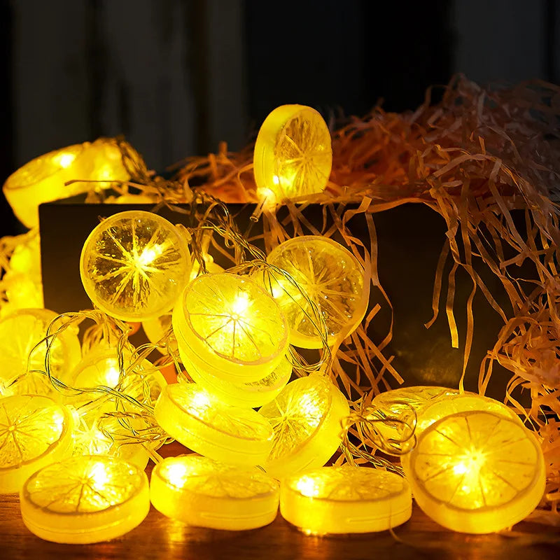 Guirlande Lumineuse Citron Jaune