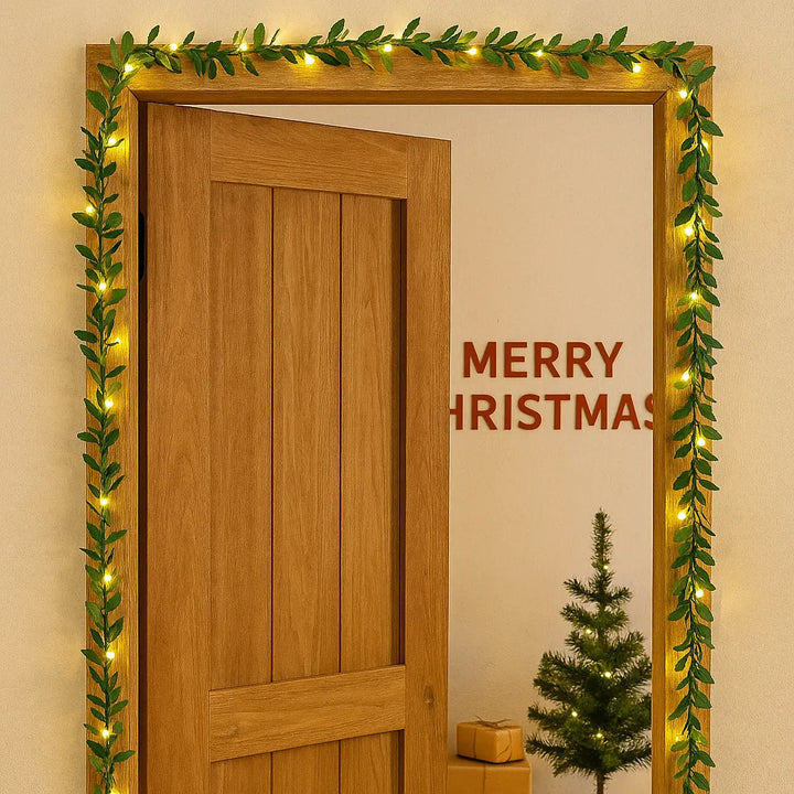 Guirlande Lumineuse Extérieur Feuilles Vertes