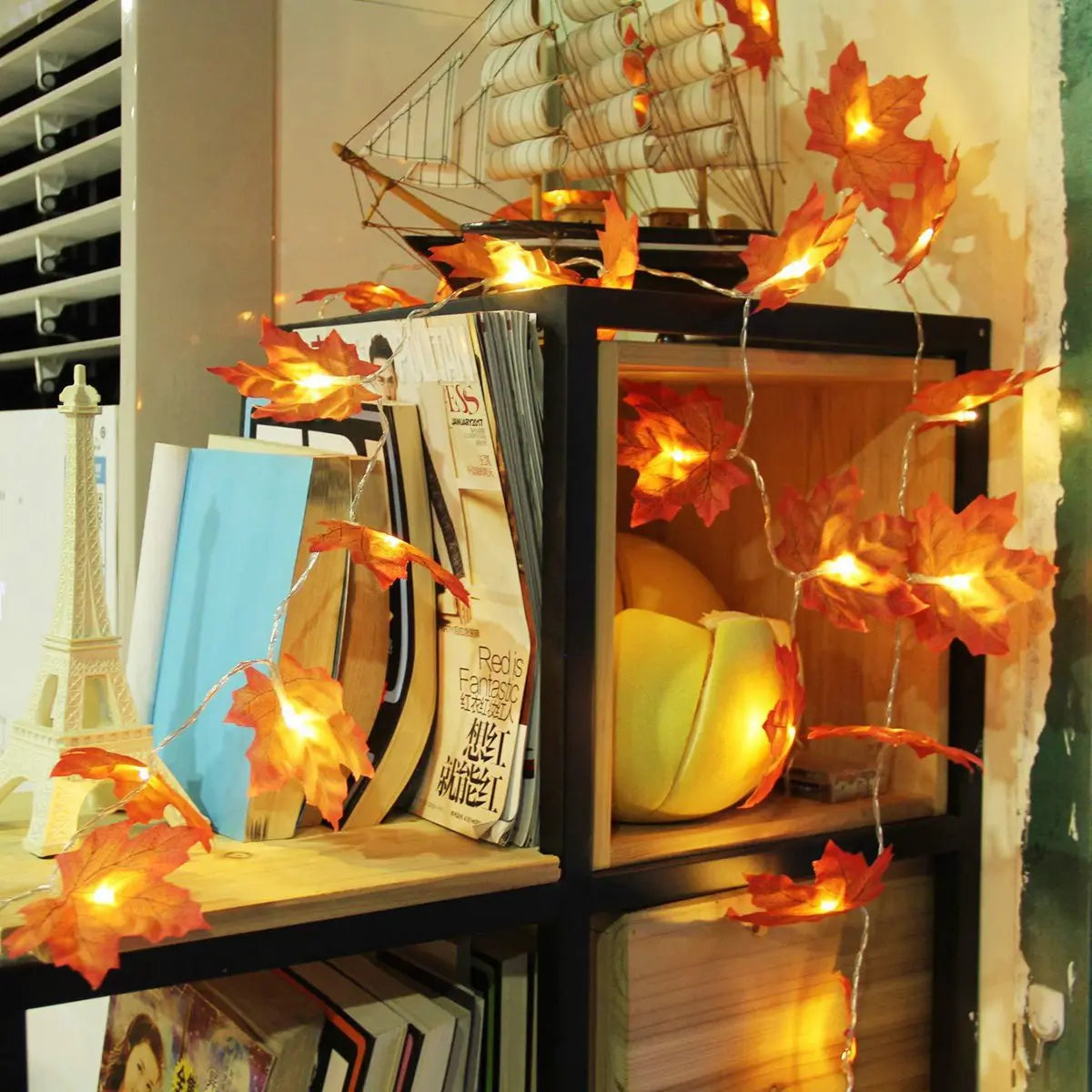 Guirlande Lumineuse Feuille d’Erable Réaliste