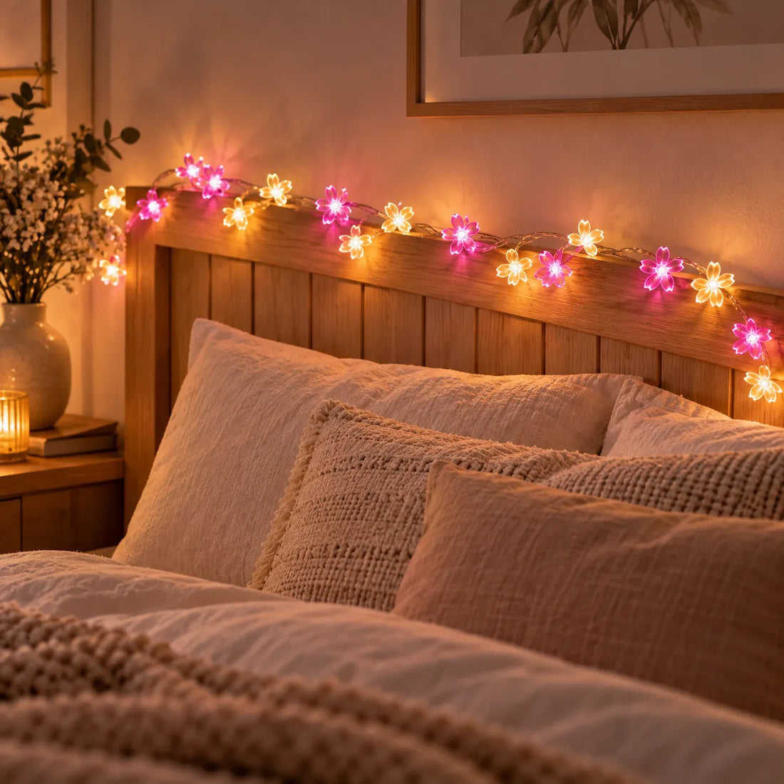 Guirlande Lumineuse Fleurs de Cerisier Jolie