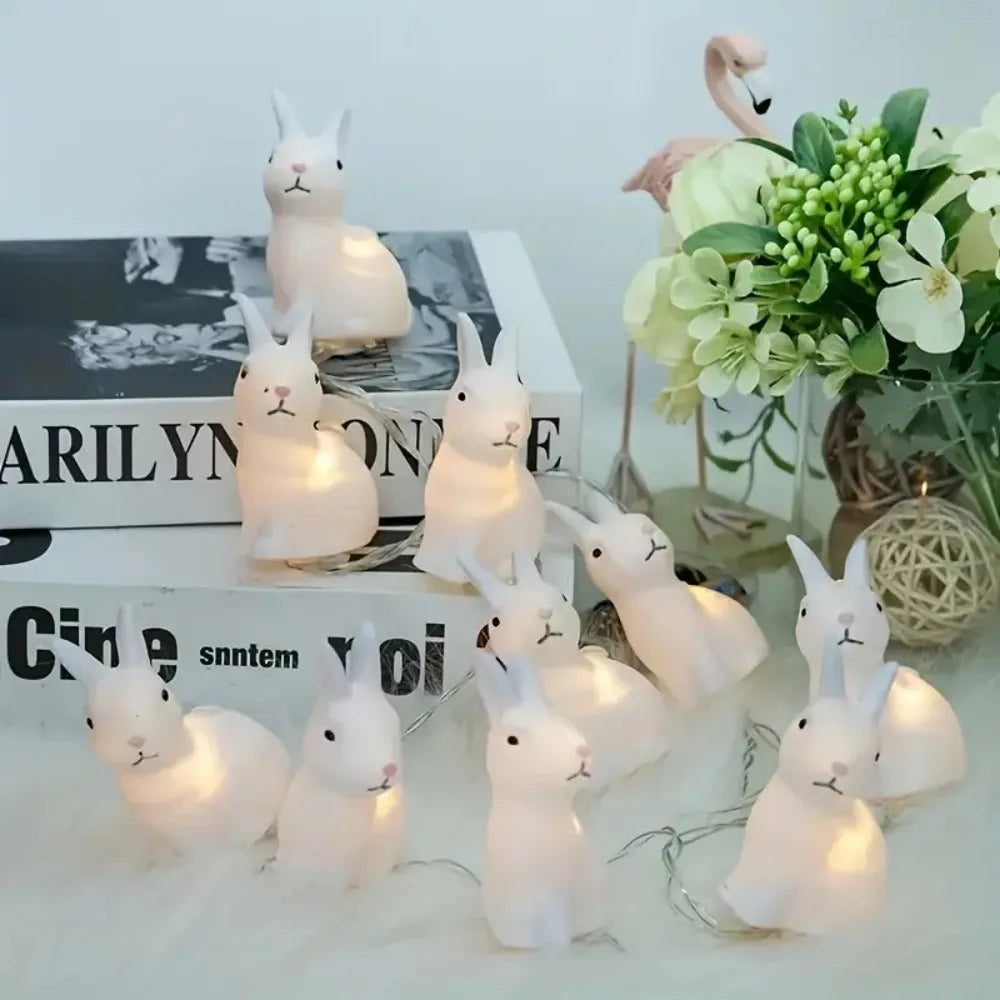 Guirlande Lumineuse Lapins LED festif