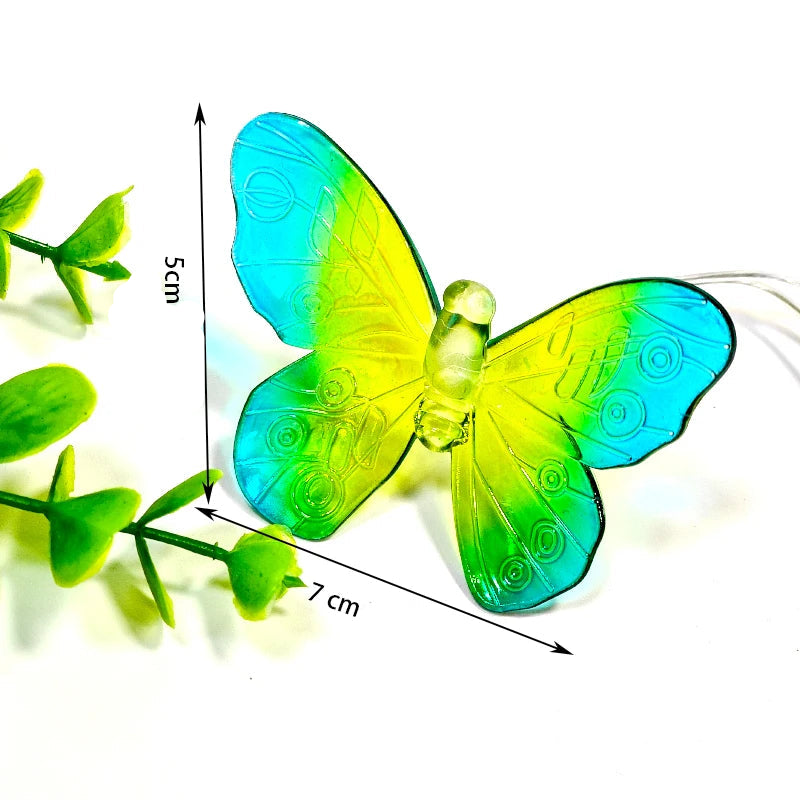Guirlande Lumineuse Papillons Verts Minimaliste