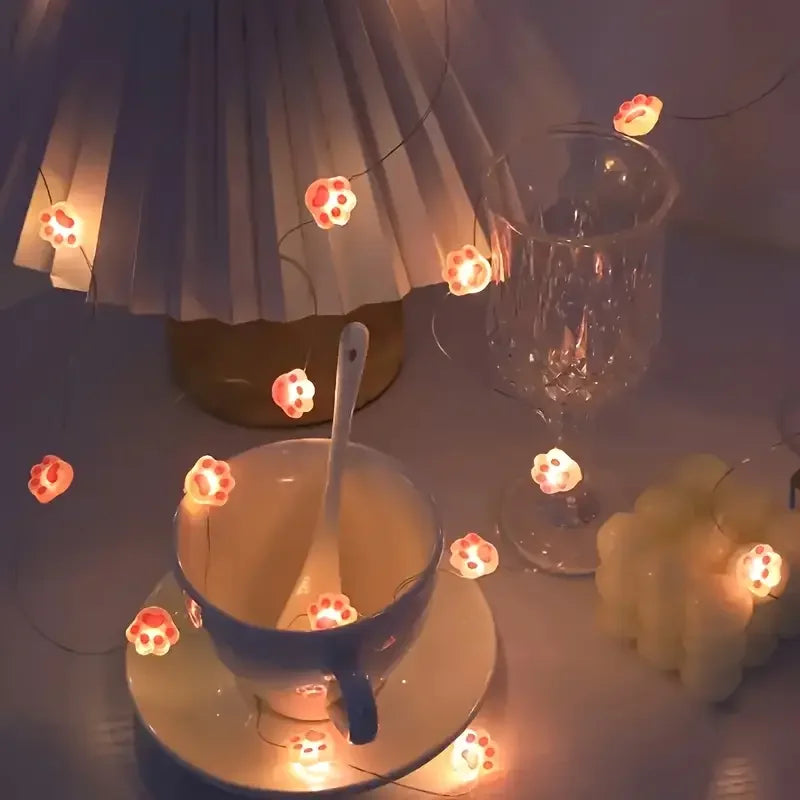 Guirlande Lumineuse Patte de Chat féline