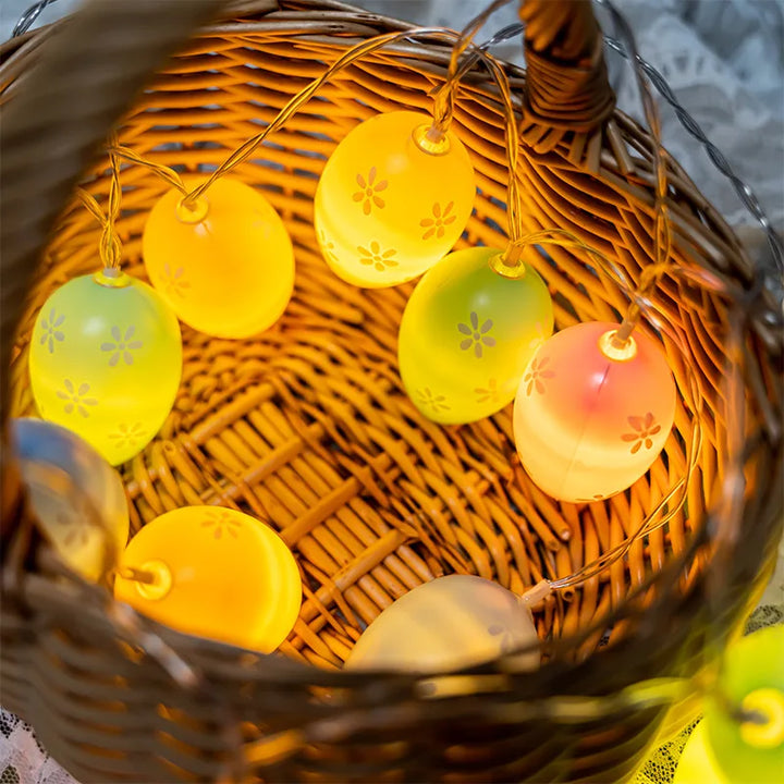 Guirlande Lumineuse Œufs Colorés