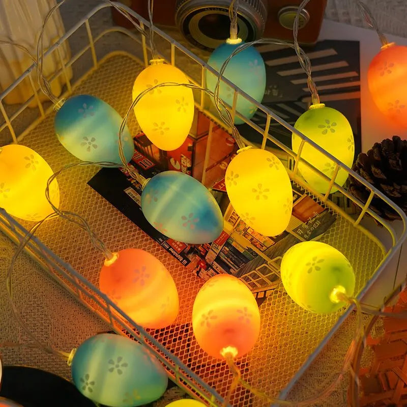 Guirlande Lumineuse Œufs Colorés joyeux