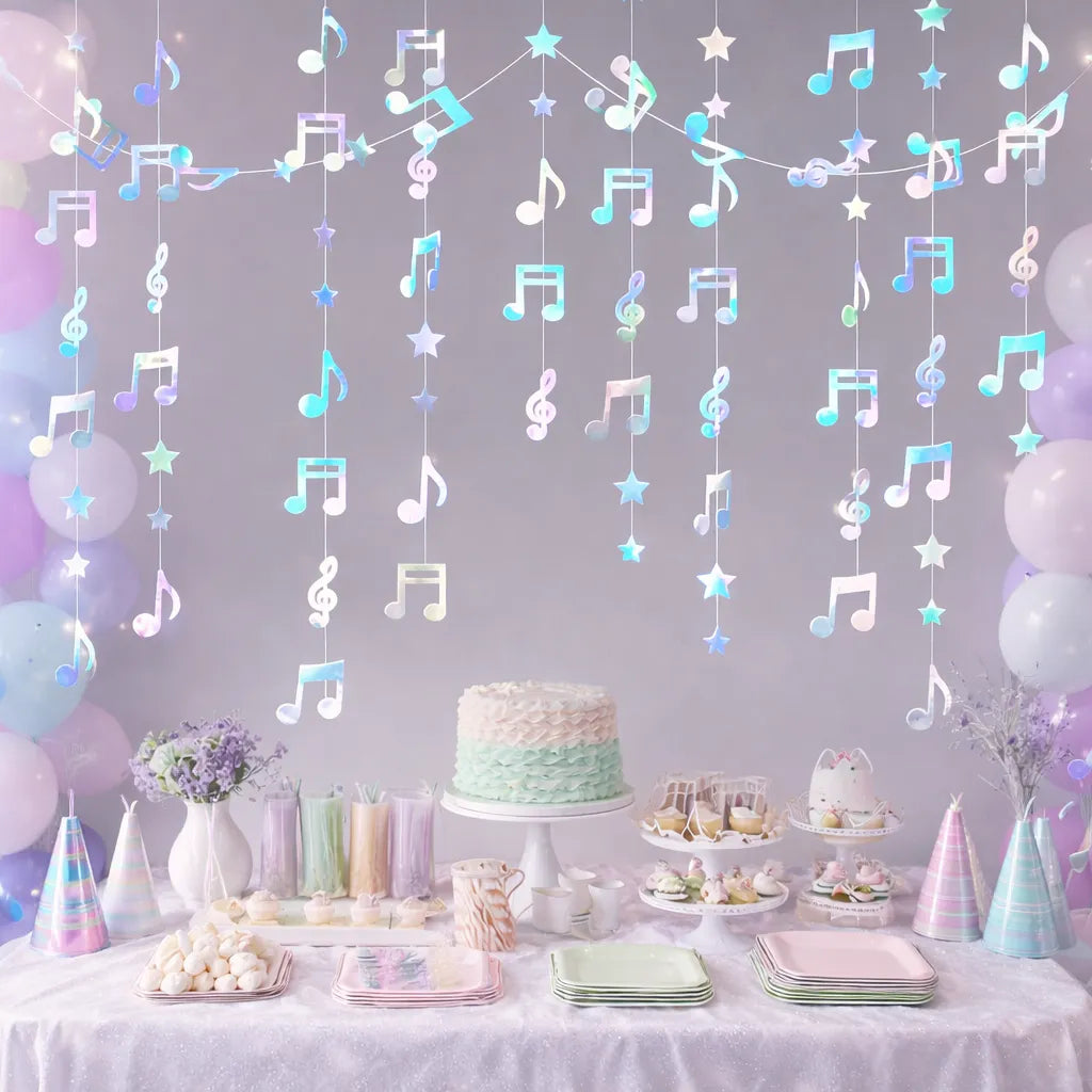 Guirlande Notes de Musique Design Colorées