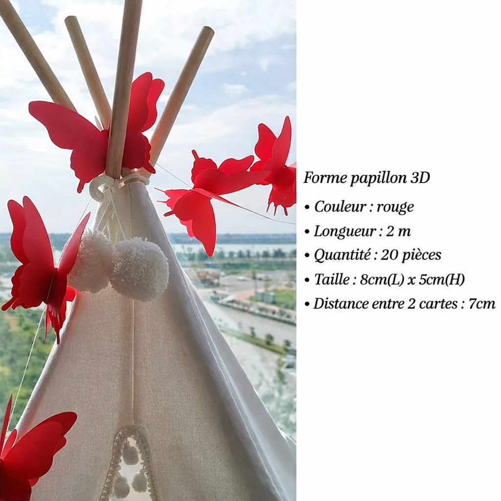 Guirlande Papillon Rouge Informations
