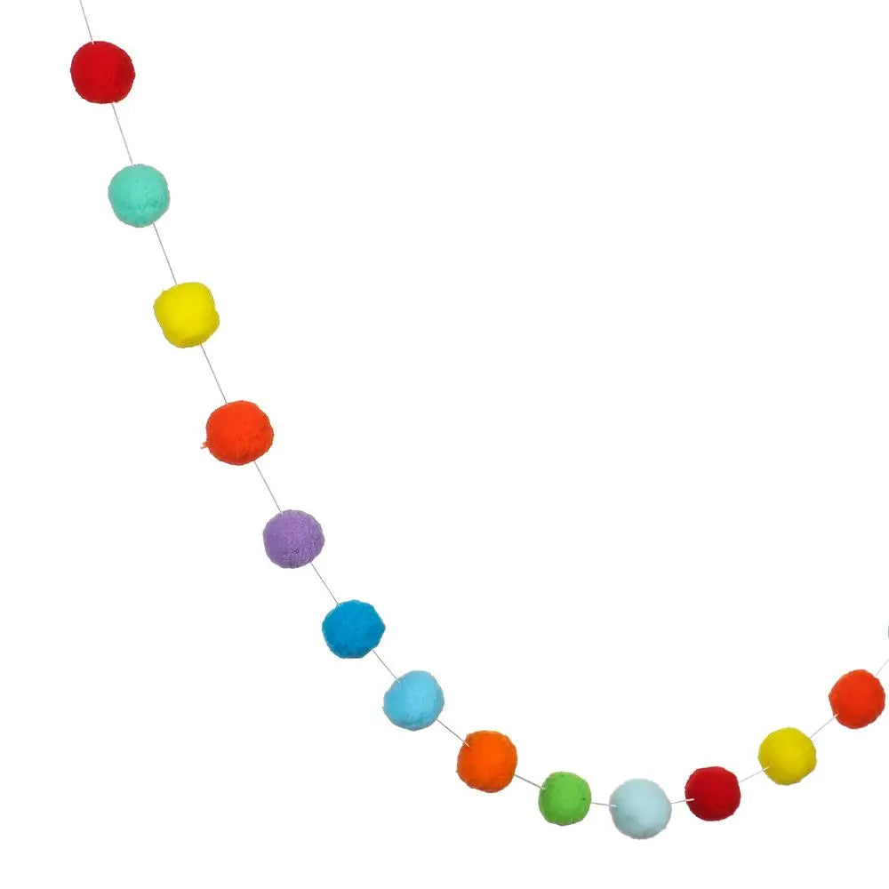 Guirlande à Pompons Colorés Originale