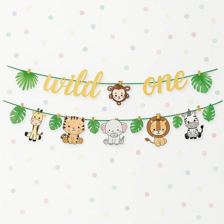 Guirlande Premier Anniversaire Jungle