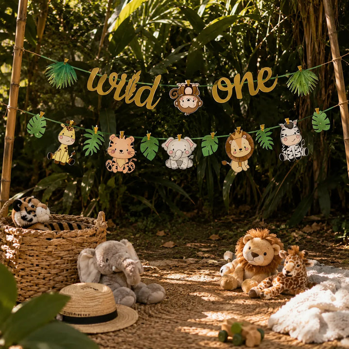 Guirlande Premier Anniversaire Jungle
