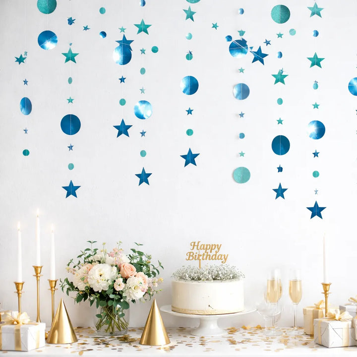 Guirlande Suspendue Bleue
