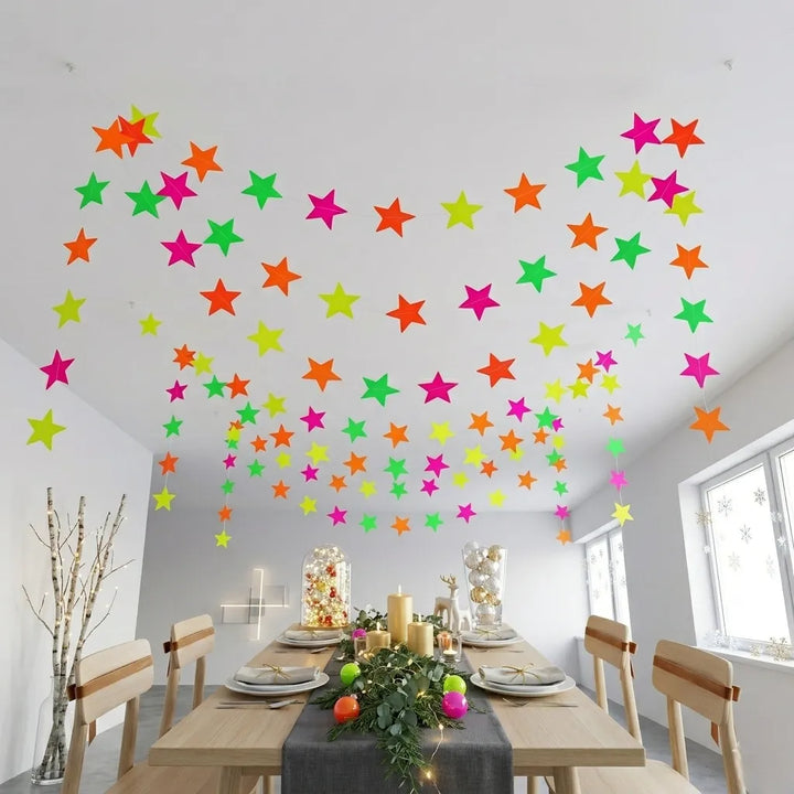 Guirlande d’Etoiles Fluorescents