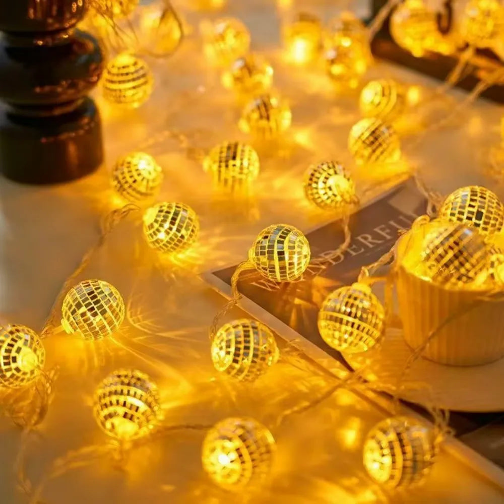 Guirlande de Boules Disco Elégant