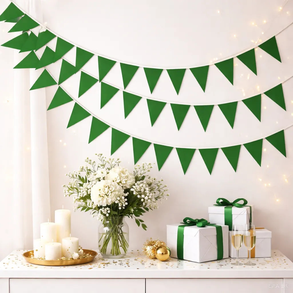 Guirlande de Fête Verte Festive