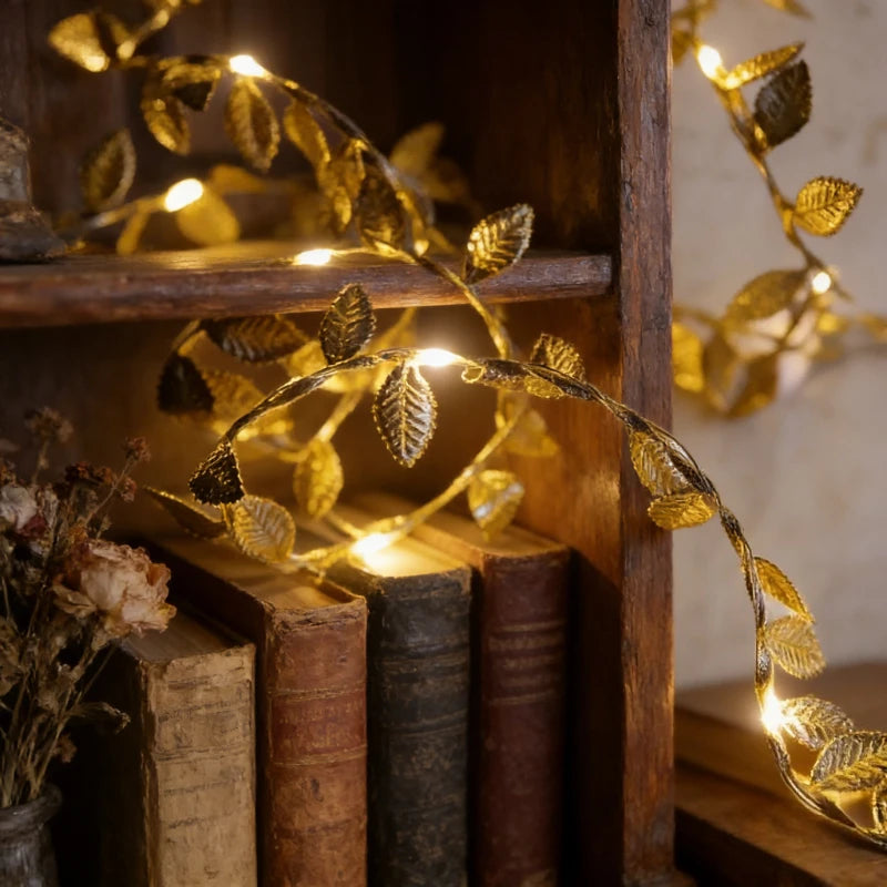 Guirlande de Feuilles à Lumière Design