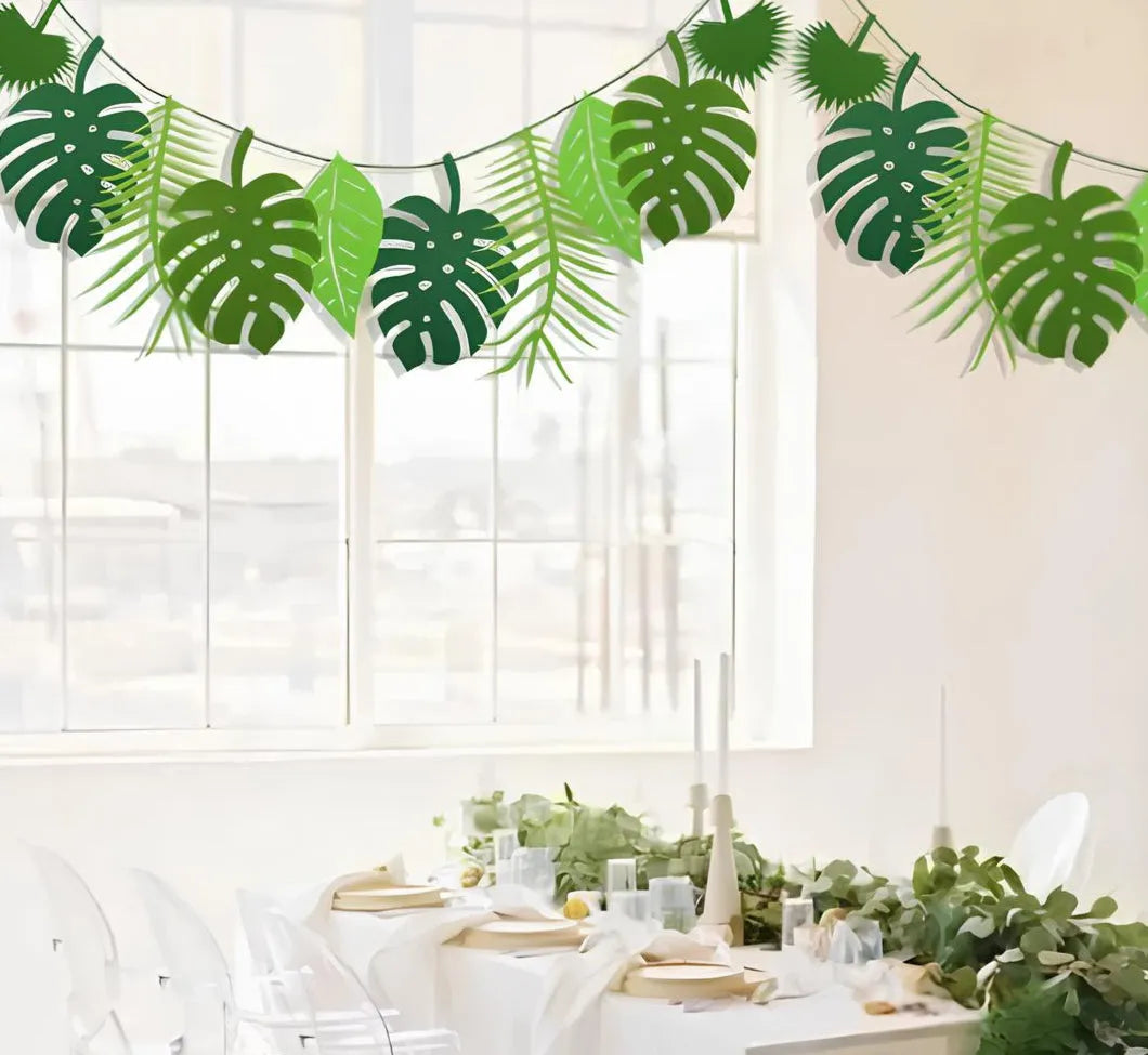 Guirlande de Feuilles Tropicales Design
