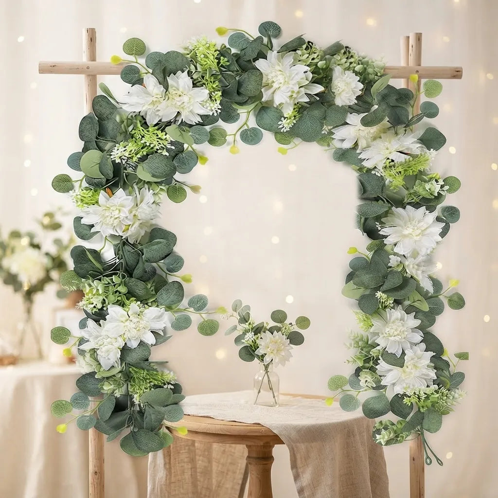 Guirlande de Feuilles d’Eucalyptus à Roses Unique Design