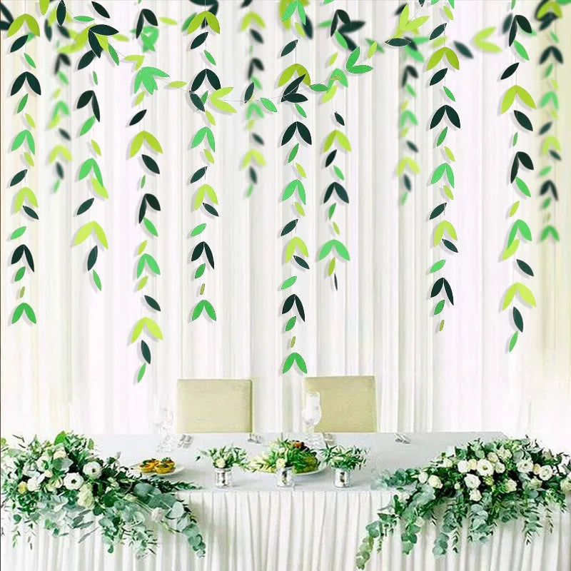 Guirlande de Feuilles en Papier 