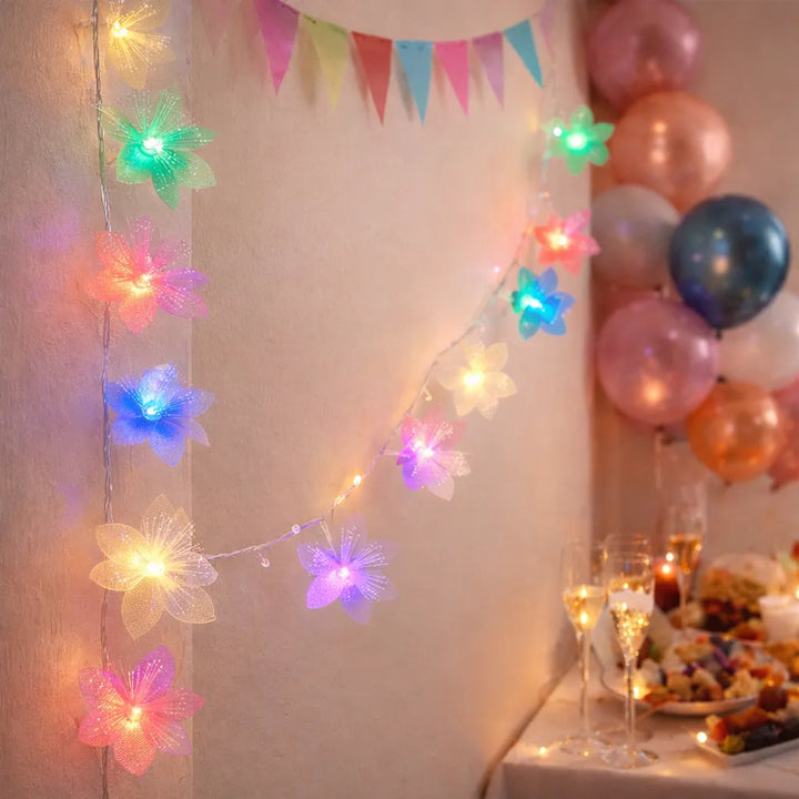 Guirlande de Fleurs Lumineuse Multicolore