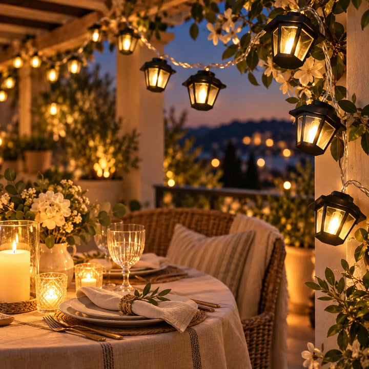 Guirlande de Lanternes Lumineuses à Pile unique