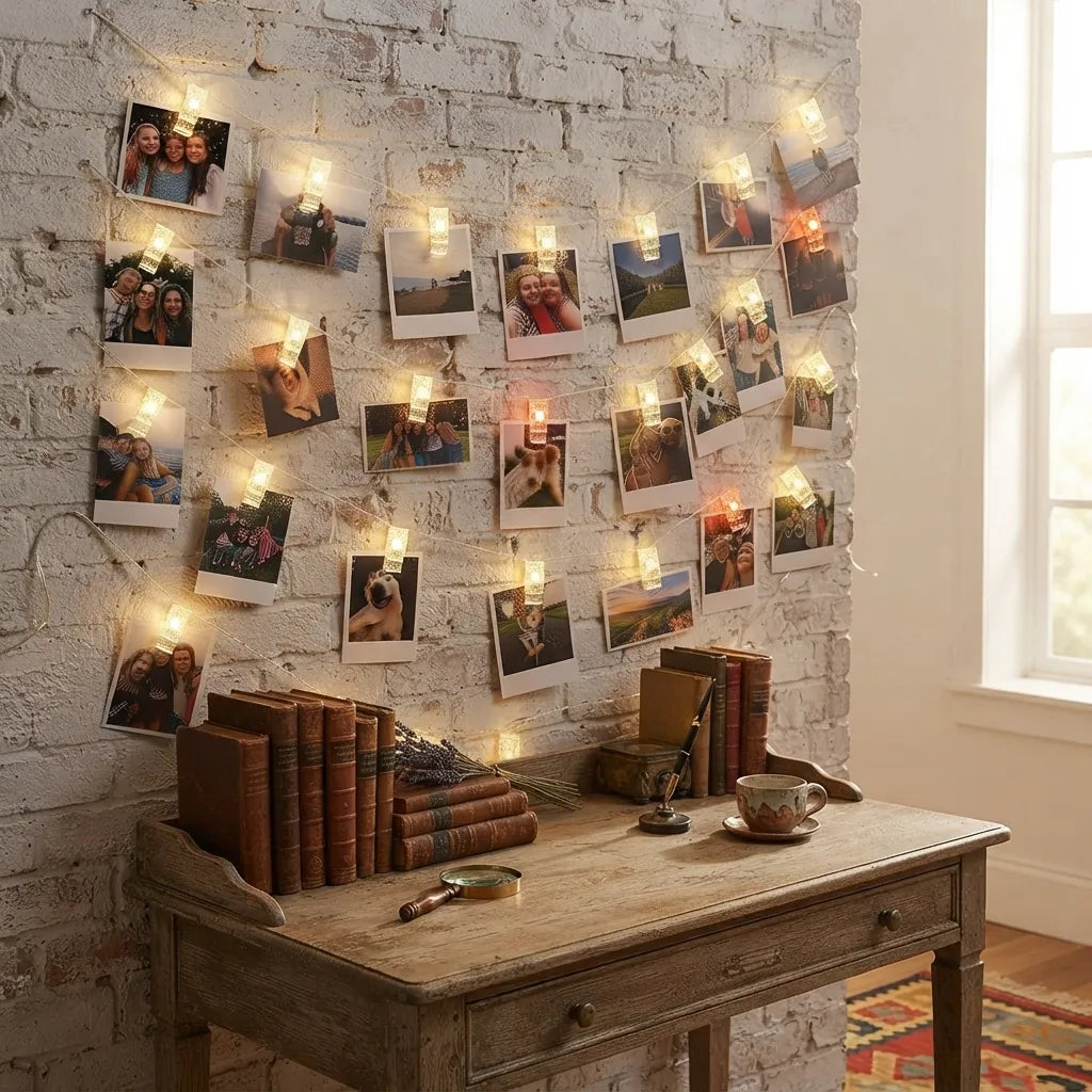 Guirlande de Pinces Clip Déco Stylée
