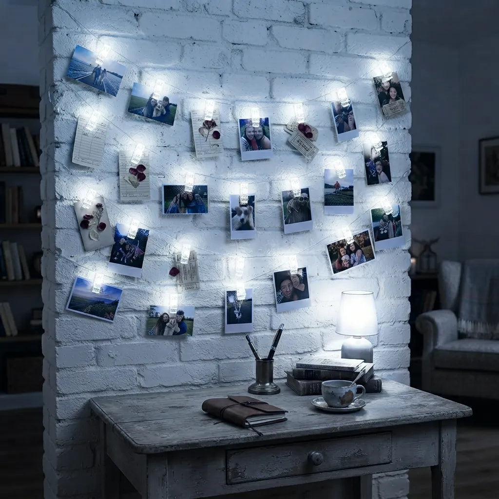 Guirlande de Pinces Clip Lumineux Stylée
