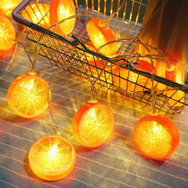 Guirlande de Tranches d’Orange Lumineux