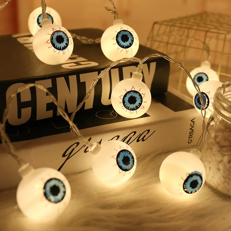 Guirlande lumineuse œil d’Halloween