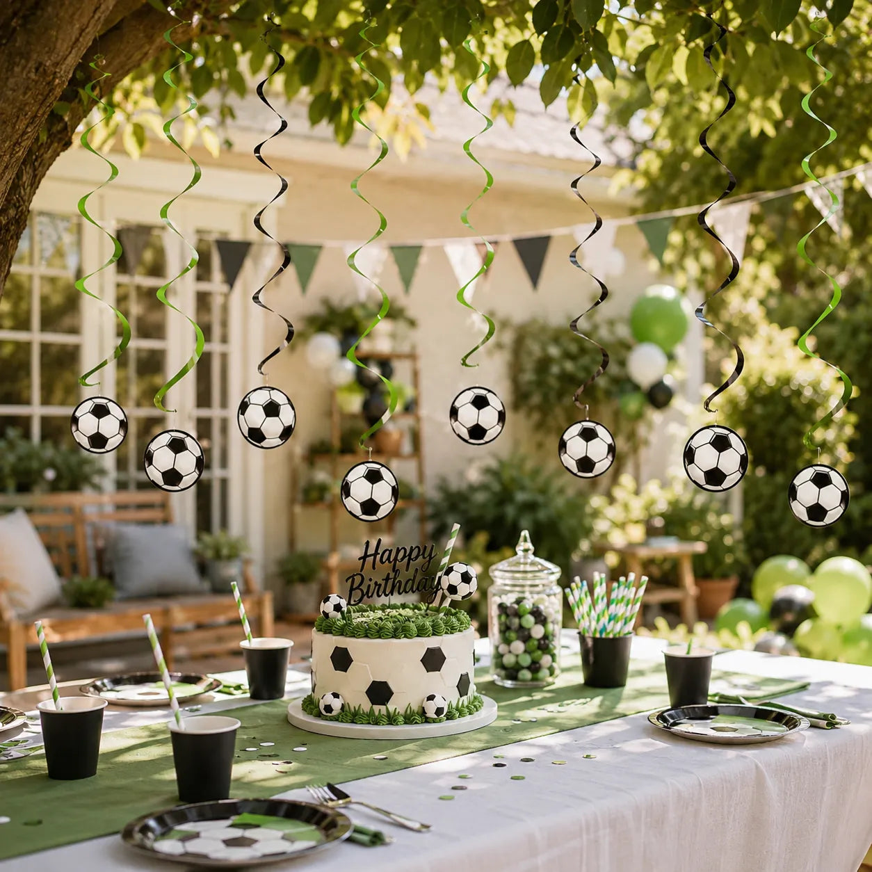 Guirlandes Anniversaire Football Garçon unique