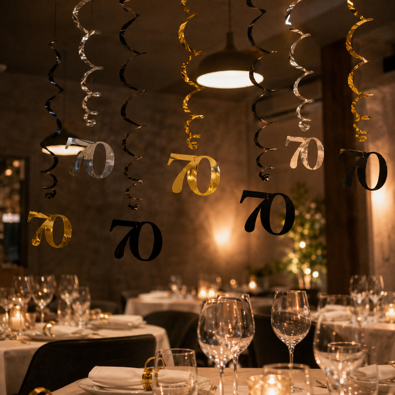 Guirlandes Anniversaire Suspendues 70 Ans 